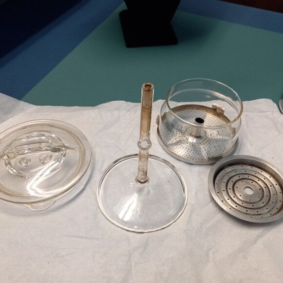 Vintage Pyrex Flameware/Bakelite Handle Coffee Pot 78248 Cottagecore Grandmacore - Picture 4 of 13